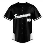Custom Unisex Black & White Pattern Baseball Jersey BB0000050102