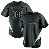 Custom Unisex Black & White Pattern Baseball Jersey BB0000240102