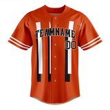 Custom Team Design Orange & White Colors Design Sports Baseball Jersey BB00BO101002