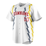 Custom Team Design White & Red Colors Design Sports Baseball Jersey BB00BRS050209
