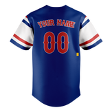 Custom Team Design Royal Blue & White Colors Design Sports Baseball Jersey BB00CC041902