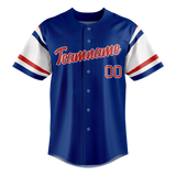 Custom Team Design Royal Blue & White Colors Design Sports Baseball Jersey BB00CC041902