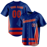 Custom Team Design Royal Blue & Maroon Colors Design Sports Baseball Jersey BB00CC071908