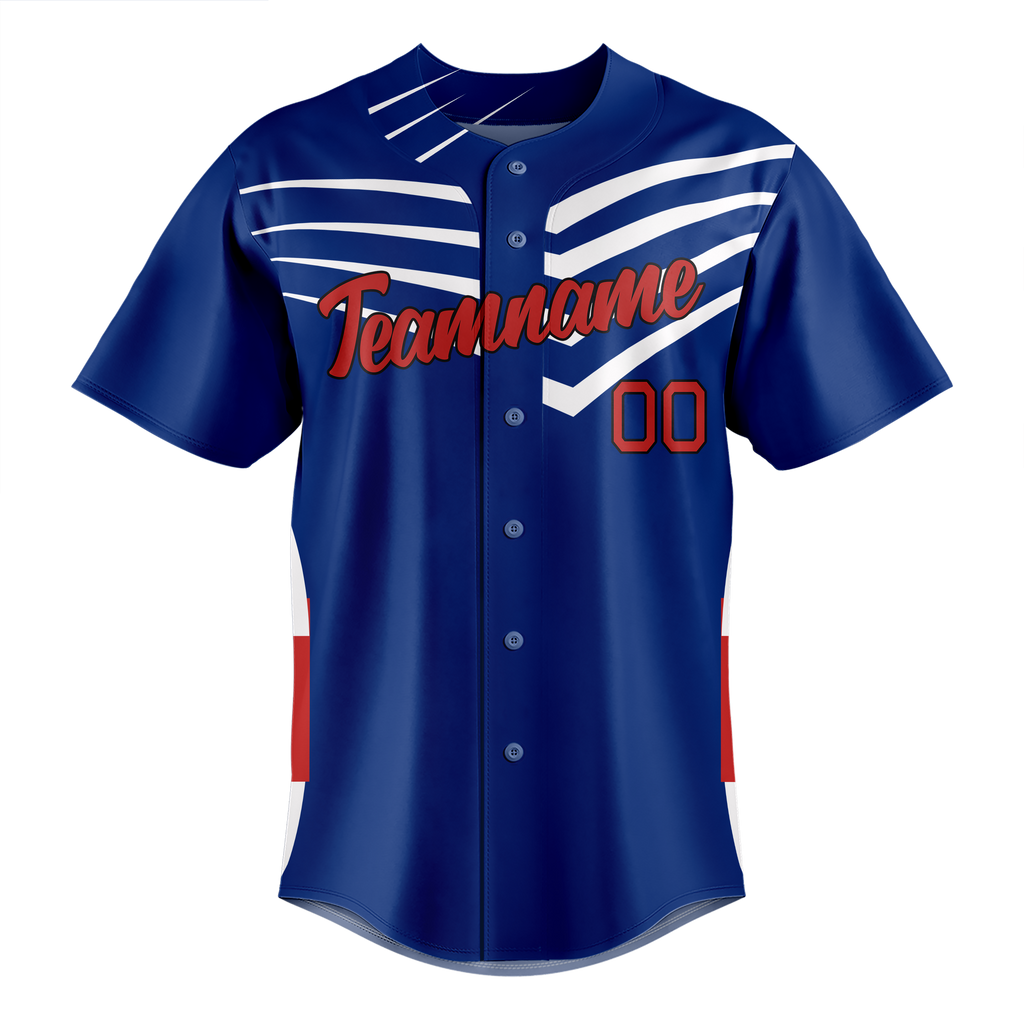 Custom Team Design Royal Blue & Maroon Colors Design Sports Baseball Jersey BB00CC081908