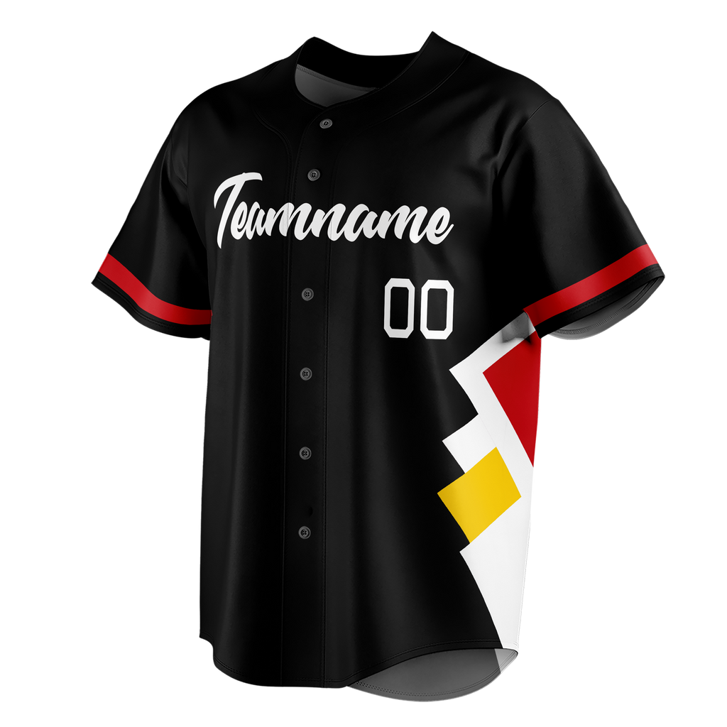 Custom Team Design Black & White Colors Design Sports Baseball Jersey BB00CR030102