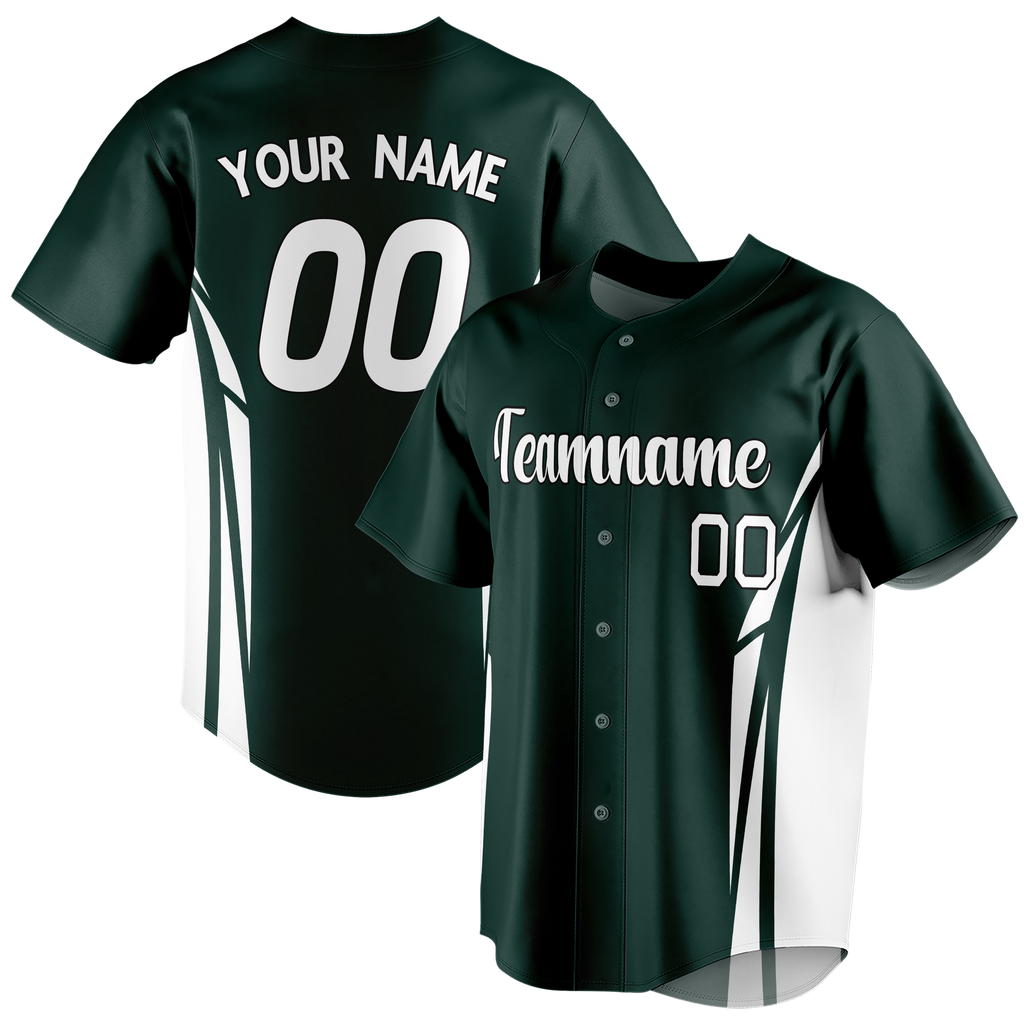 Custom Team Design White & Kelly Green Colors Design Sports Baseball Jersey BB00CR070215