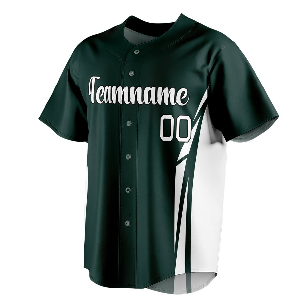 Custom Team Design White & Kelly Green Colors Design Sports Baseball Jersey BB00CR070215