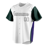 Custom Team Design White & Kelly Green Colors Design Sports Baseball Jersey BB00CR090215
