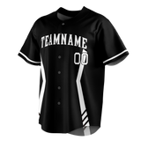 Custom Team Design Black & White Colors Design Sports Baseball Jersey BB00CWS040102