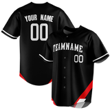 Custom Team Design Black & White Colors Design Sports Baseball Jersey BB00CWS050102