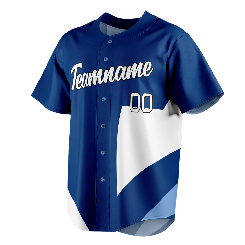 Custom Team Design Royal Blue & White Colors Design Sports Baseball Jersey BB00KCR011902