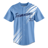 Custom Team Design Light Blue & White Colors Design Sports Baseball Jersey BB00KCR032102