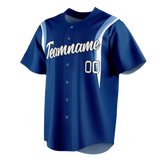 Custom Team Design Royal Blue & White Colors Design Sports Baseball Jersey BB00KCR061902