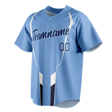Custom Team Design Light Blue & White Colors Design Sports Baseball Jersey BB00KCR082102
