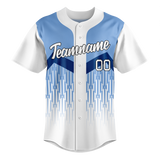Custom Team Design Light Blue & White Colors Design Sports Baseball Jersey BB00KCR092102