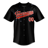 Custom Team Design Black & Red Colors Design Sports Baseball Jersey BB00LAA050109