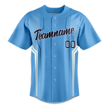 Custom Team Design Light Blue & White Colors Design Sports Baseball Jersey BB00MB022102