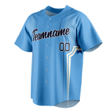 Custom Team Design Light Blue & White Colors Design Sports Baseball Jersey BB00MB022102