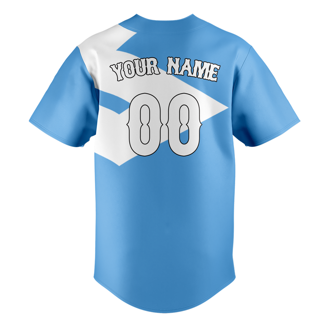 Custom Team Design Light Blue & Navy Blue Colors Design Sports Baseball Jersey BB00MB042118