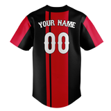 Custom Team Design Red & Black Colors Design Sports Baseball Jersey BB00MT020901