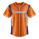 Custom Team Design Orange & Royal Blue Colors Design Sports Baseball Jersey BB00NYM011019