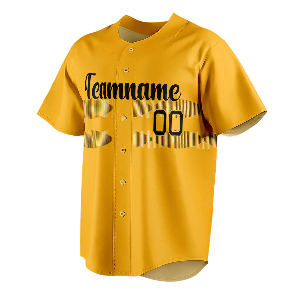 Custom Team Design Yellow & Camo Colors Design Sports Baseball Jersey BB00PP081206