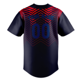 Custom Team Design Dark Purple & Red Colors Design Sports Baseball Jersey BB00PP092209