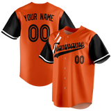 Custom Team Design Orange & Black Colors Design Sports Baseball Jersey BB00SDP041001