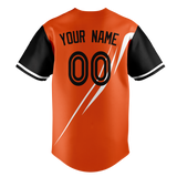 Custom Team Design Orange & White Colors Design Sports Baseball Jersey BB00SDP091002
