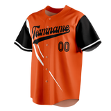 Custom Team Design Orange & White Colors Design Sports Baseball Jersey BB00SDP091002
