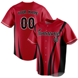 Custom Team Design Maroon & Black Colors Design Sports Baseball Jersey BB00SLC070801