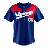 Custom Team Design Royal Blue & Red Colors Design Sports Baseball Jersey BB00TR061909