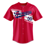 Custom Team Design Red & White Colors Design Sports Baseball Jersey BB00TR090902