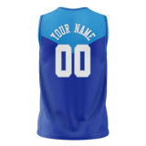 Custom Unisex Royal Blue & Light Blue Pattern Basketball Jersey BS0000441921