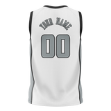 Custom Unisex Black & White Pattern Basketball Jersey BS0000670102