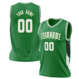 Custom Team Design Green & Black Colors Design Sports Basketball Jersey BS00BC051401