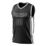 Custom Team Design Black & White Colors Design Sports Basketball Jersey BS00BN030102