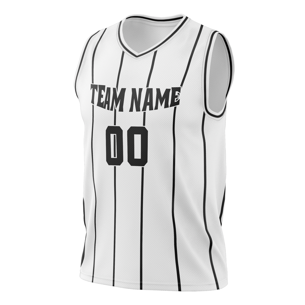Custom Team Design White & Black Colors Design Sports Basketball Jersey BS00BN090201