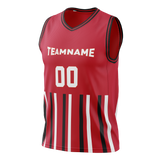 Custom Team Design Red & White Colors Design Sports Basketball Jersey BS00CB070902