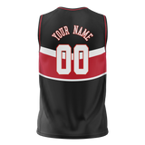 Custom Team Design Black & Red Colors Design Sports Basketball Jersey BS00CB080109