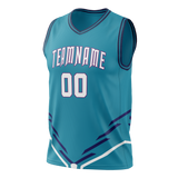 Custom Team Design Royal Blue & Purple Colors Design Sports Basketball Jersey BS00CH051923