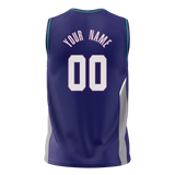 Custom Team Design Purple & Royal Blue Colors Design Sports Basketball Jersey BS00CH072319
