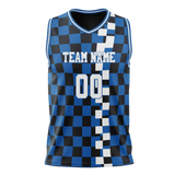 Custom Team Design Blue & Black Colors Design Sports Basketball Jersey BS00DM012001