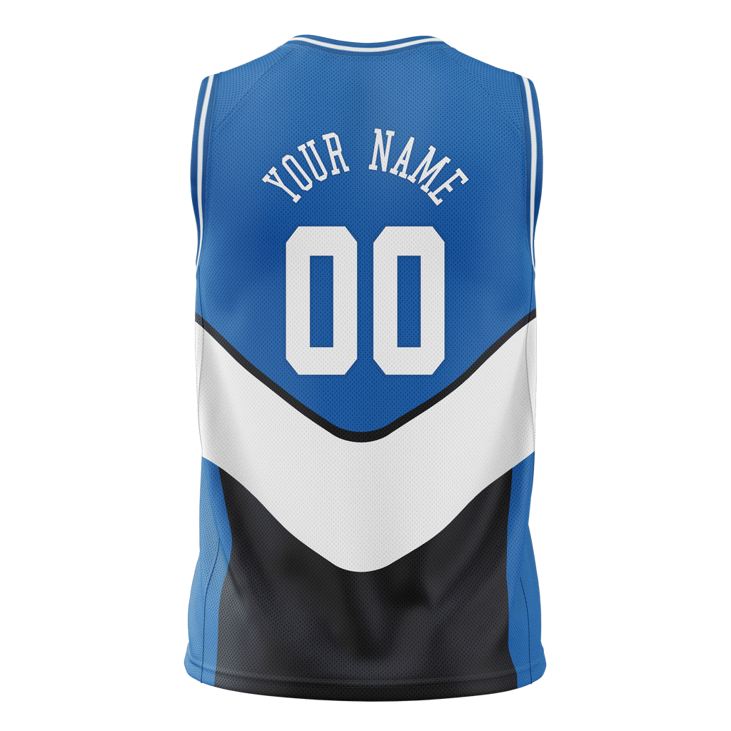 Custom Team Design Blue & White Colors Design Sports Basketball Jersey BS00DM052002