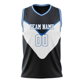Custom Team Design Black & White Colors Design Sports Basketball Jersey BS00DM060102