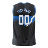 Custom Team Design Black & Blue Colors Design Sports Basketball Jersey BS00DM080120