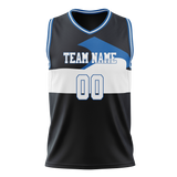 Custom Team Design Black & White Colors Design Sports Basketball Jersey BS00DM090102