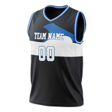 Custom Team Design Black & White Colors Design Sports Basketball Jersey BS00DM090102