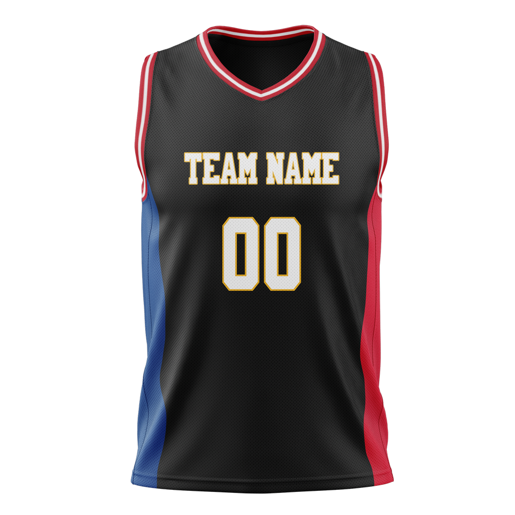 Custom Team Design Black & Red Colors Design Sports Basketball Jersey BS00DP070109