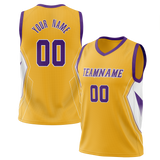 Custom Team Design Yellow & White Colors Design Sports Basketball Jersey BS00LAL091202